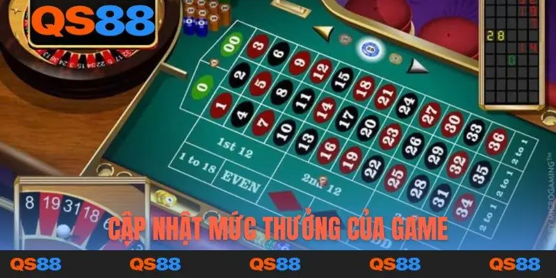 Cập nhật mức thưởng của game